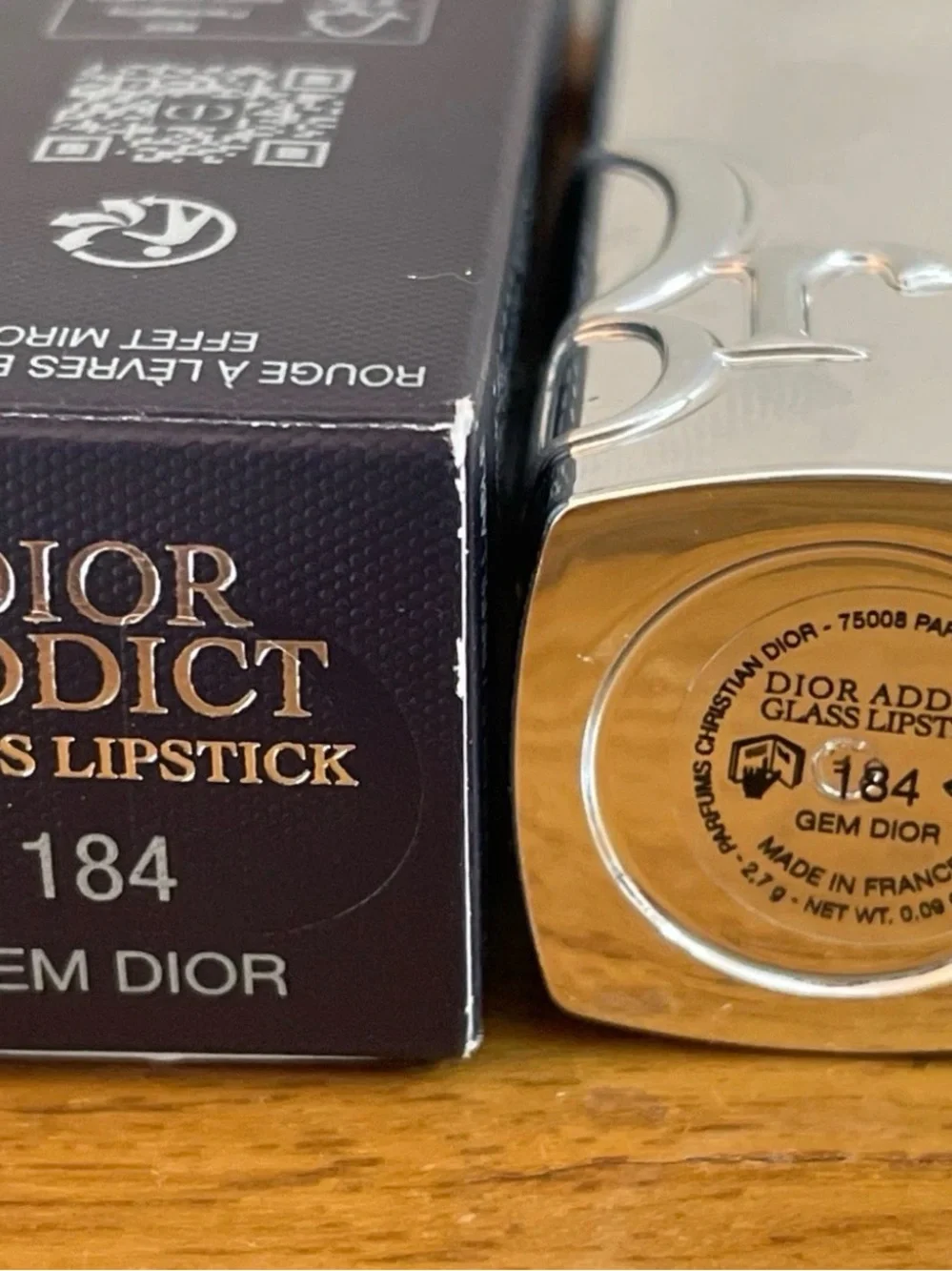 Dior Lip Glow Gloss 184 Gem Dior — Sheer Nude Pink Gloss